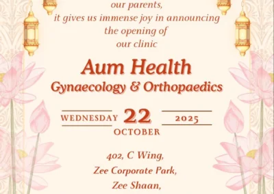 Clinic Inauguration - Aum Health Gynaecology and Orthopaedics